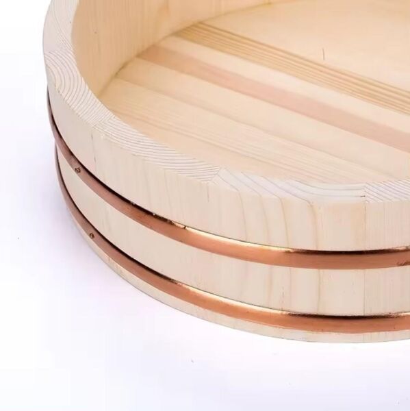 Globy Ahşap Suşi Pirinç Karıştırma Kasesi, Teknesi 39 cm