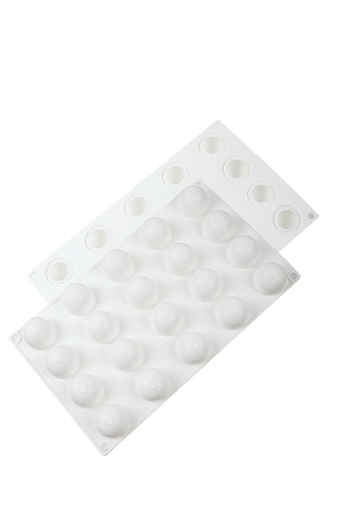 Globy Silikon Profesyonel Mousse 3D Mini Yuvarlak Kek, Tatlı Kalıbı 20li