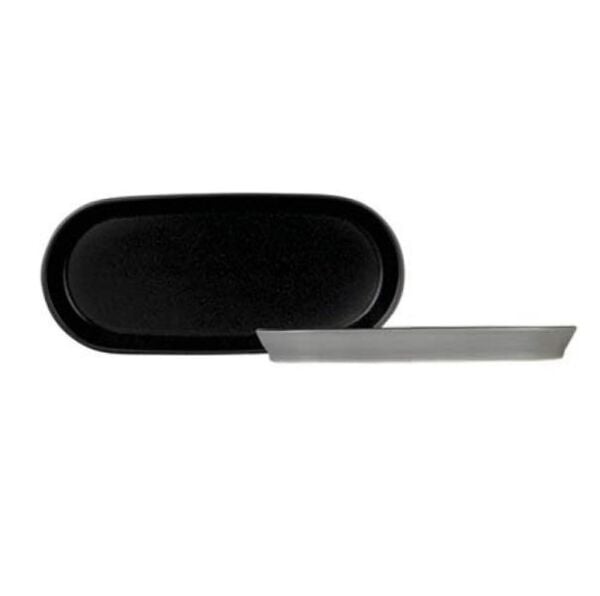 Kütahya Porselen Lagom Dark Stone Kayık Tabak 14 cm 6’lı