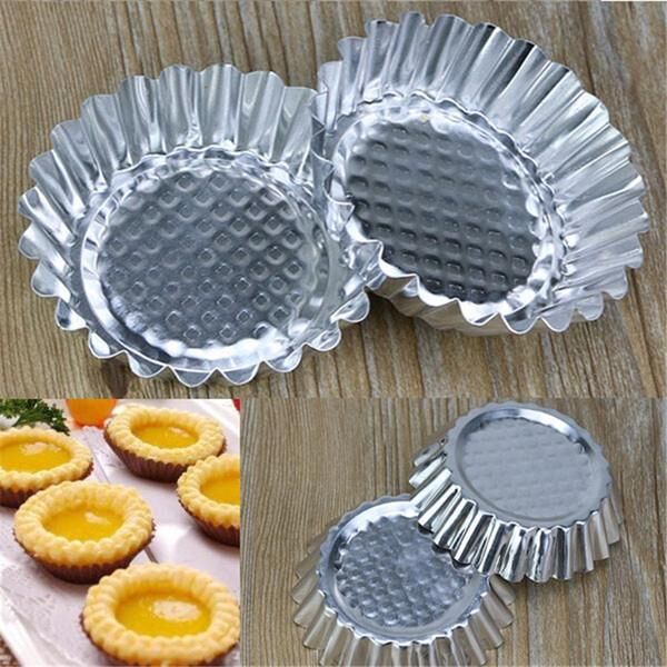 Globy Alüminyum Mini Tart, Turta Kalıbı 6'lı Set 10x2 cm