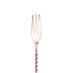 Globy Burgulu-Çatallı Bar Kaşık 30 cm Bakır