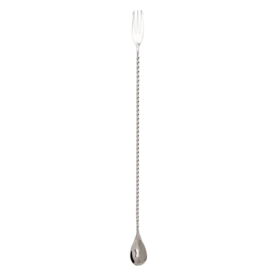 Globy Burgulu-Çatallı Bar Kaşık 30 cm