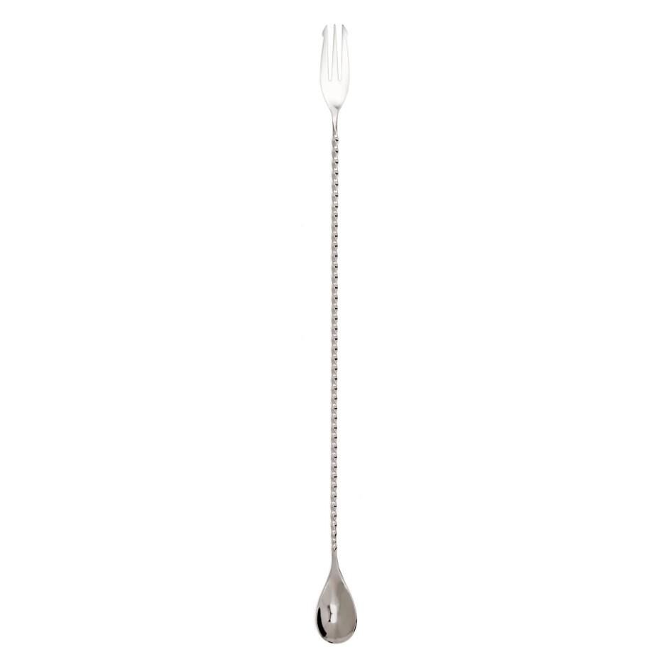 Globy Burgulu-Çatallı Bar Kaşık 30 cm