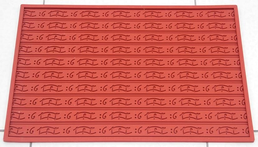 Globy Silikon Yan Dekor – Müzik Nota Desenli Silpat 40x60 cm