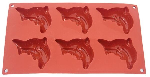 Globy Silikon Yunus Desenli Kek Kalıbı 6'lı