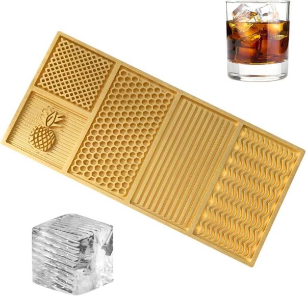 Globy Buz Şekillendirici Kalıp Altın