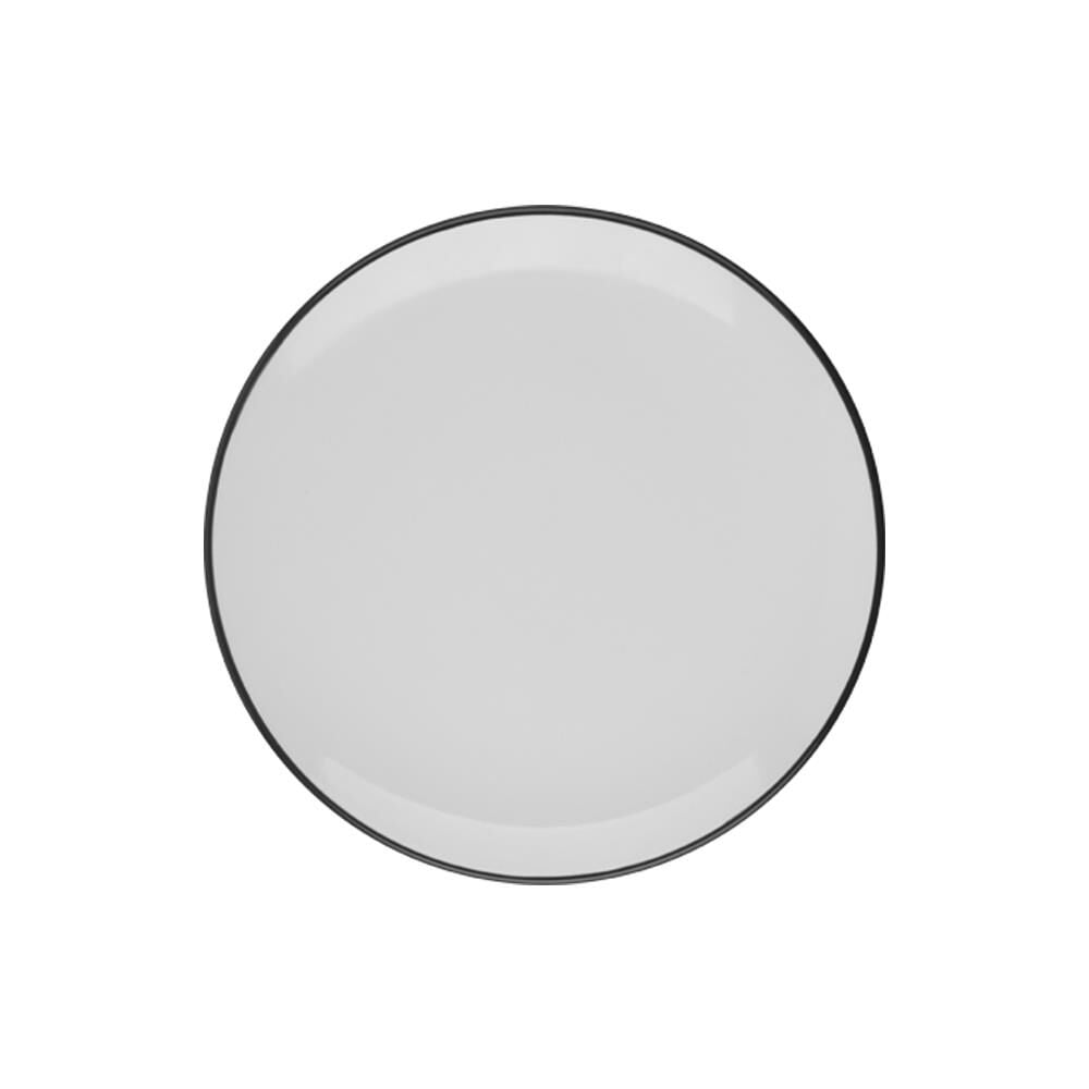 ID Fine Modest Black Lona Düz Tabak 23 cm 12'li