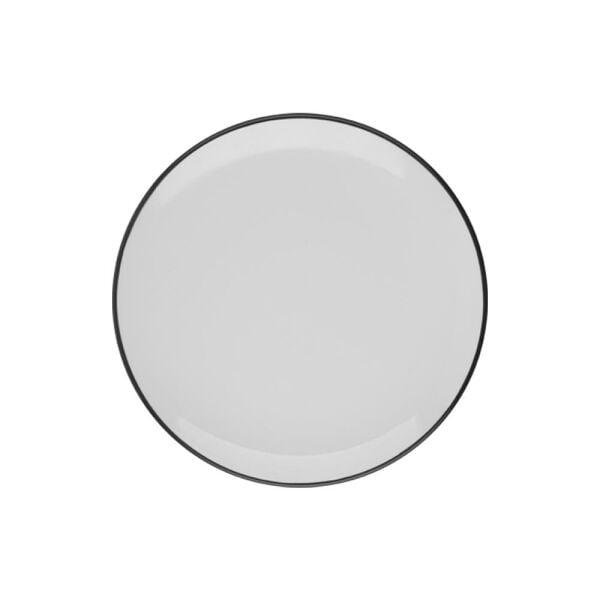 ID Fine Modest Black Lona Düz Tabak 23 cm 12'li
