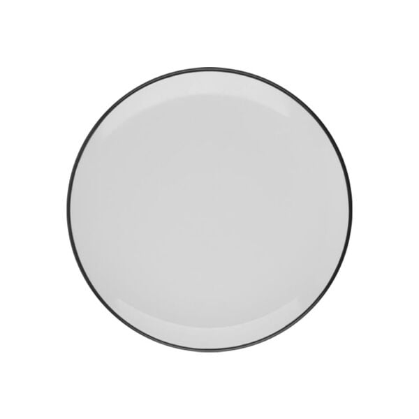 ID Fine Modest Black Lona Düz Tabak 25 cm 12'li
