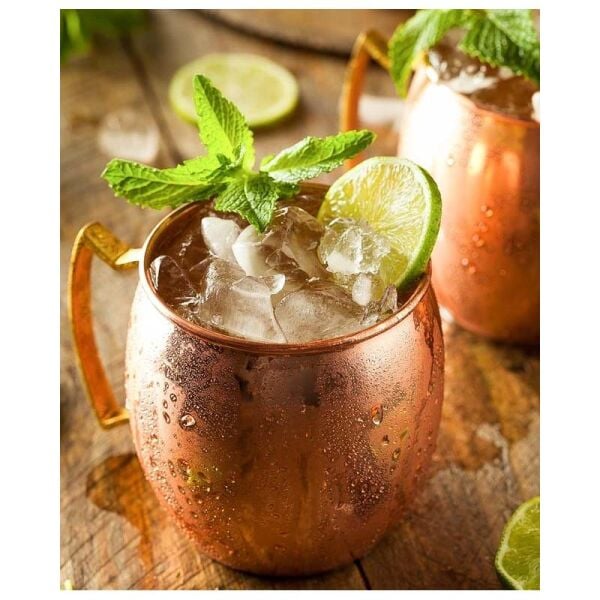 Globy Moscow Mule Kupa Bakır Gövde, Altın Kulp