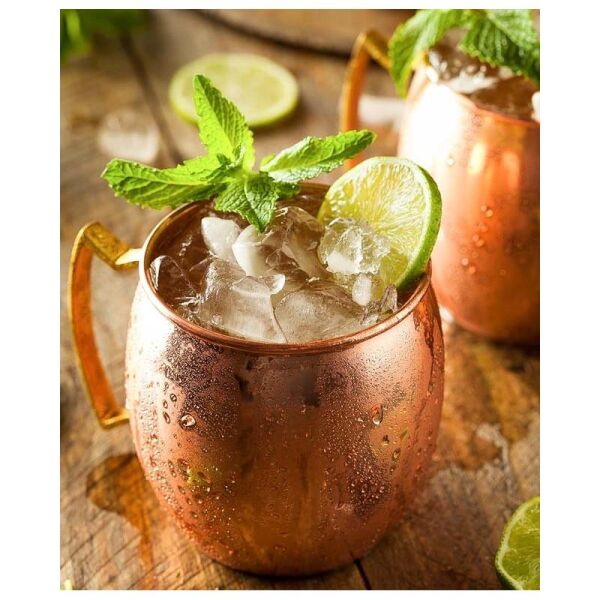 Globy Moscow Mule Kupa Bakır Gövde, Altın Kulp