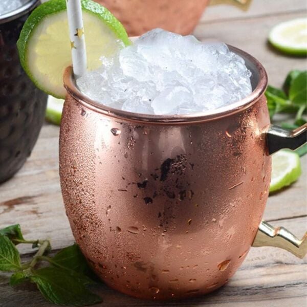 Globy Moscow Mule Kupa Bakır Gövde, Altın Kulp