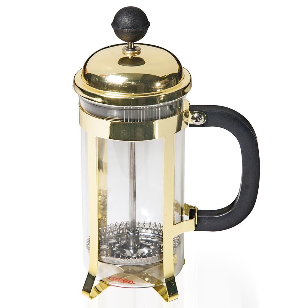 Biradlı GRV-D5 French Press, 350 cc, Altın