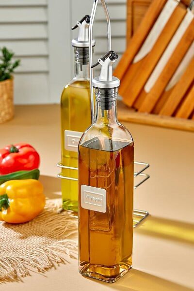 Cooker CKR2954 2'li 500 ml Stantlı Cam Yağdanlık, Sosluk