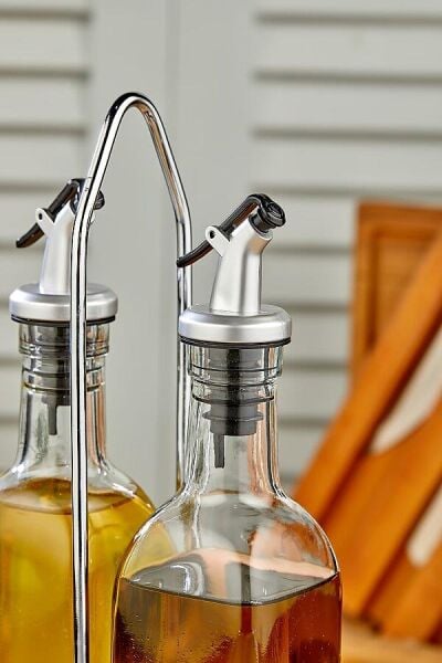 Cooker CKR2954 2'li 500 ml Stantlı Cam Yağdanlık, Sosluk