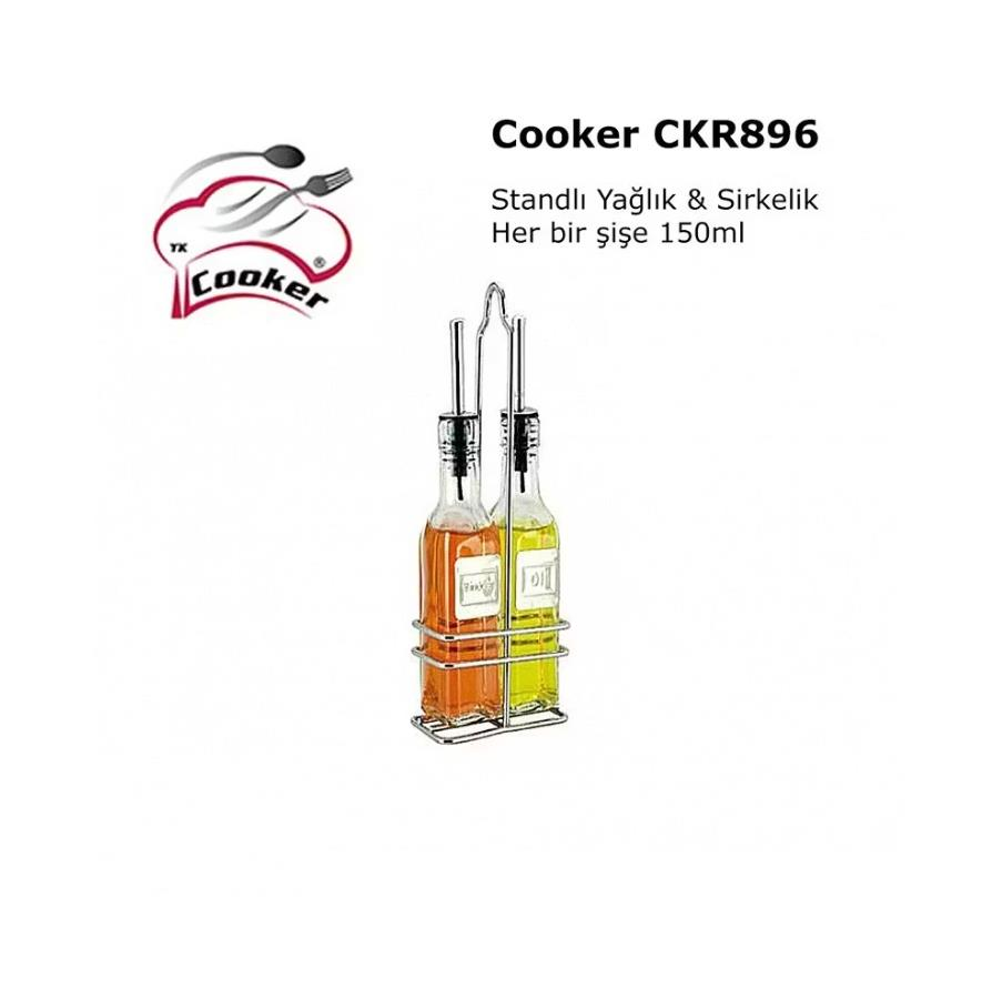 Cooker CKR896 2'li Cam Sosluk Set 150 ml