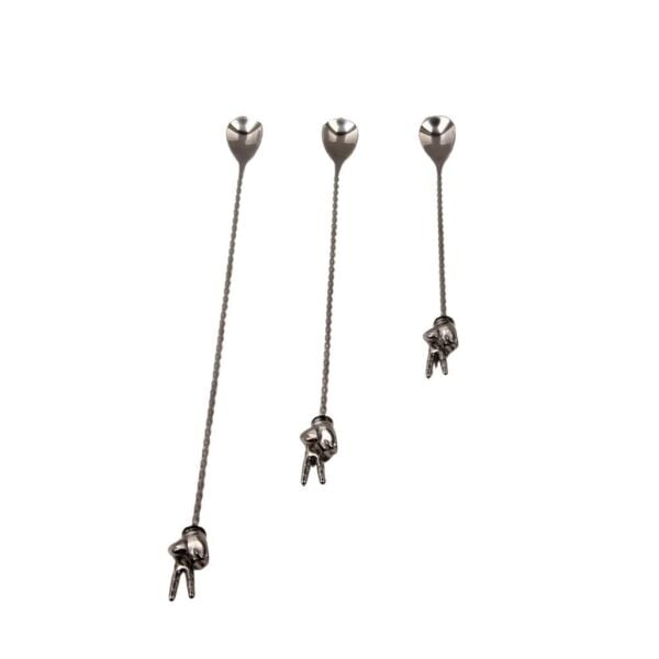 Globy Burgulu - İki Parmak Bar Kaşığı 30 cm