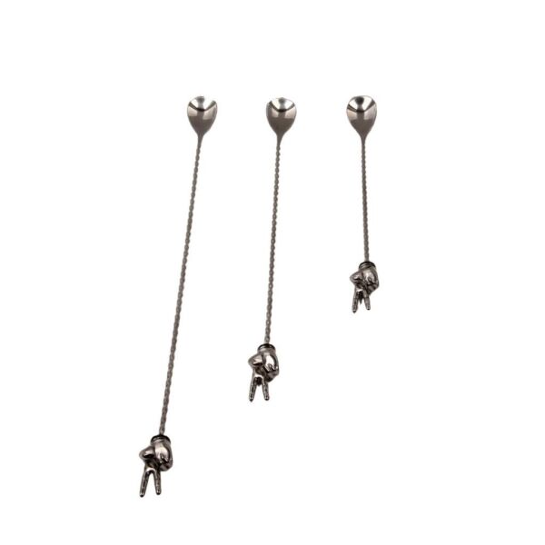 Globy Burgulu - İki Parmak Bar Kaşığı 30 cm