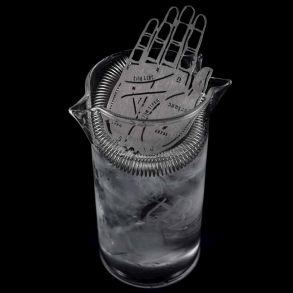 Globy El Desenli Sapsız Kokteyl Süzgeç