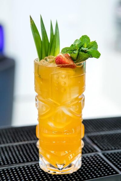 Globy Hawaii Tiki Mug Kokteyl Bardağı Cam