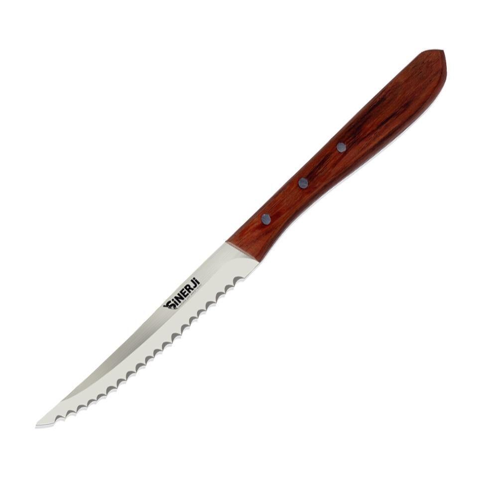 Sinerji Wooden Steak Biftek Bıçağı Gül Saplı 13 cm