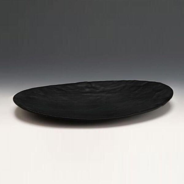 Zicco K-2018 Melamin Teşhir Tabağı, 43.5x28 cm, Mat Siyah