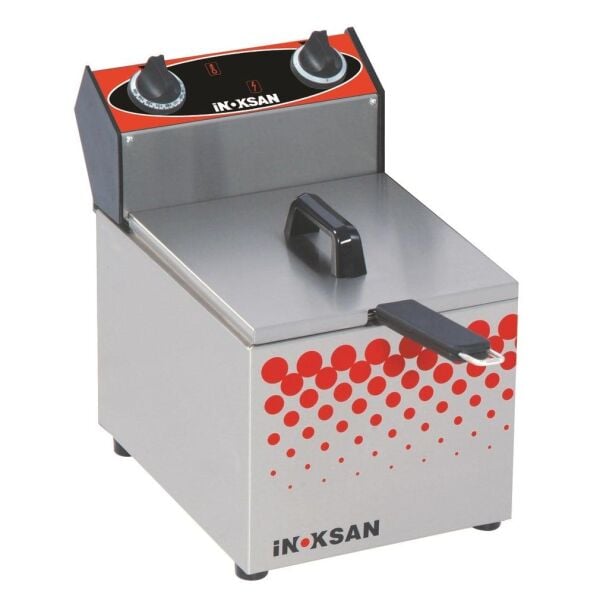 İnoksan PFE100 Yarım Modül Elektrikli Set Üstü Mini Fritöz 5 Litre