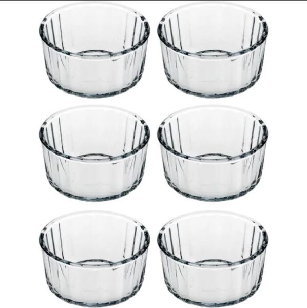 Paşabahçe 59624 Borcam Sufle Kabı, Ramekin Kase 240 cc 6'lı