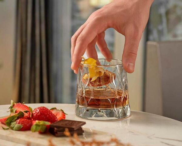 Paşabahçe 420244 Leafy Viski Bardağı 440 cc 4'lü