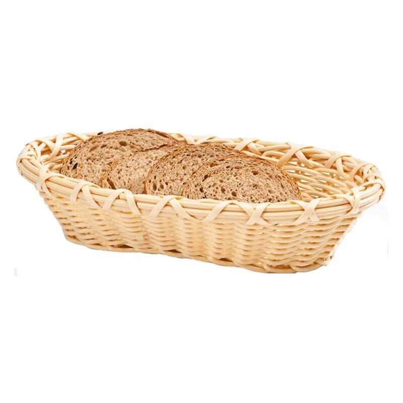 Zicco B-OV-4155 Plastik Oval Ekmek Sepeti, 20x29x7 cm