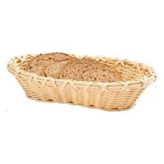 Zicco B-OV-4155 Plastik Oval Ekmek Sepeti, 20x29x7 cm