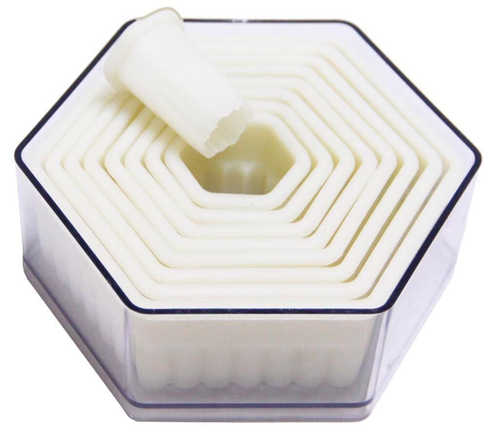 Globy Altıgen Dişli Volovan Kalıbı, Kurabiye Kalıbı 9'lu