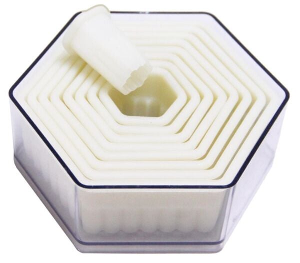 Globy Altıgen Dişli Volovan Kalıbı, Kurabiye Kalıbı 9'lu