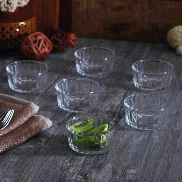 Paşabahçe 53943 Ramekin Mini Cam Kase Sosluk, Reçellik 6'lı