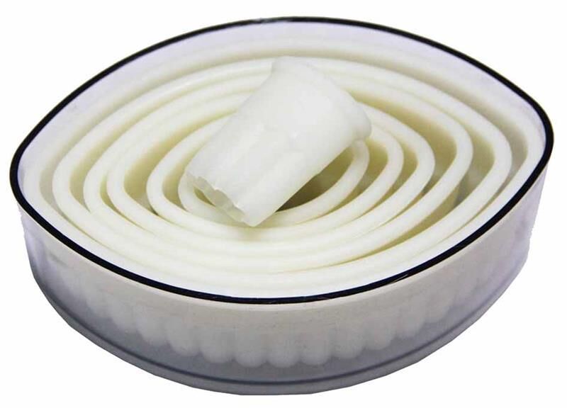 Globy Mekik Model Dişli Volovan Kalıbı, Kurabiye Kalıbı 7'li