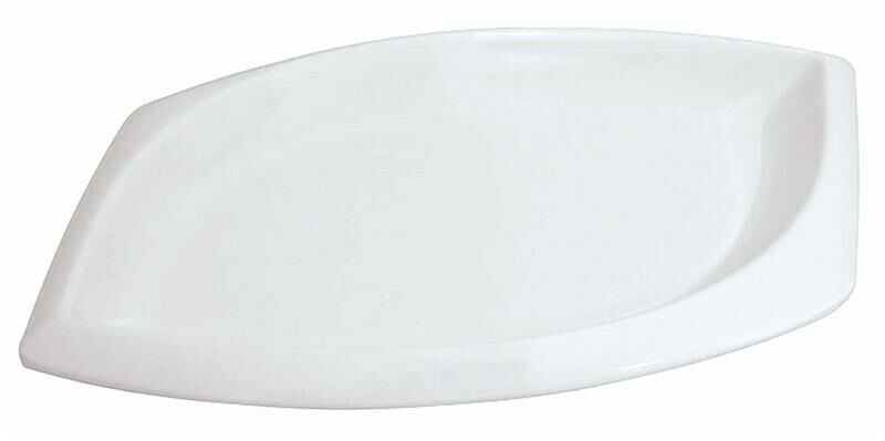 Globy Melamin Elips Sunum Tabağı Beyaz 35 cm