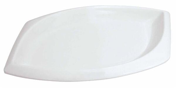 Globy Melamin Elips Sunum Tabağı Beyaz 35 cm