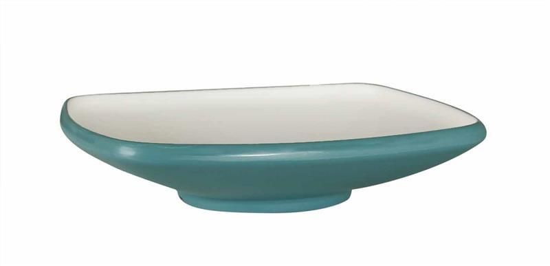 Globy Açık Büfe Kare Çukur Tabak Mavi 27x27x6,1 cm