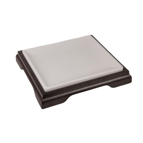 Globy Melamin Altlıklı Beyaz Sunum Tabağı 31×28×7 cm