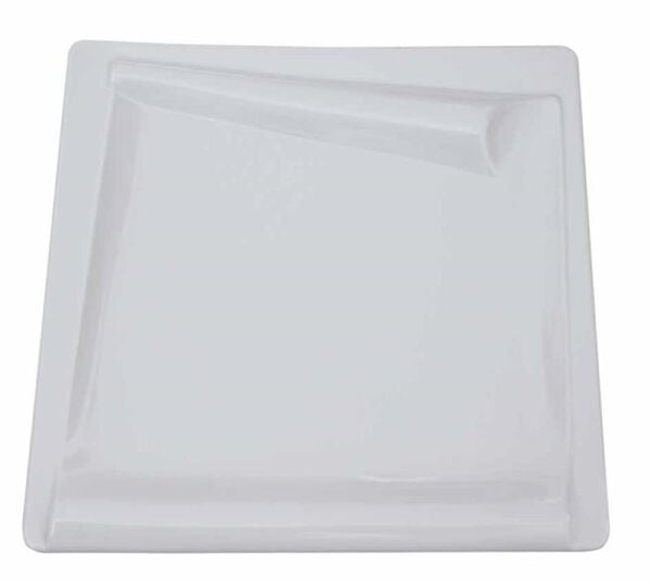 Globy Melamin Kare Sunum Tabağı Beyaz 37x37 cm