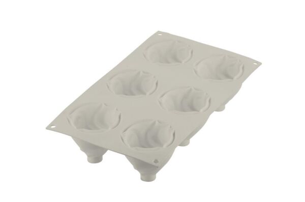 Silikomart Cream Silikon Kek Kalıbı 6'lı - 26.343.13.0065
