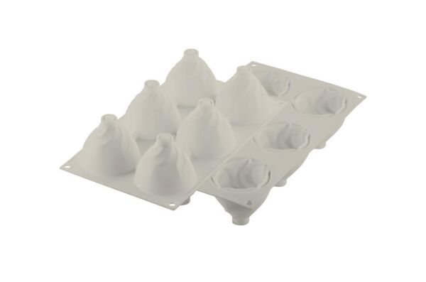 Silikomart Cream Silikon Kek Kalıbı 6'lı - 26.343.13.0065