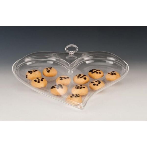 Alkan Akrilik Muhafaza Kabı – Kalp Formu / 40 × 40 × 13 cm