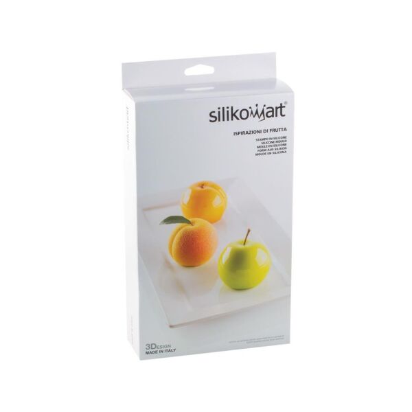 Silikomart Ispirazioni Di Frutta Elma, Şeftali, Kayısı Silikon Kek Kalıbı 6'lı