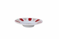 Porland Porselen 122912 Kırmızı Ergonomik Çay Tabağı 12 cm 12'li