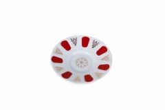 Porland Porselen 122912 Kırmızı Ergonomik Çay Tabağı 12 cm 12'li