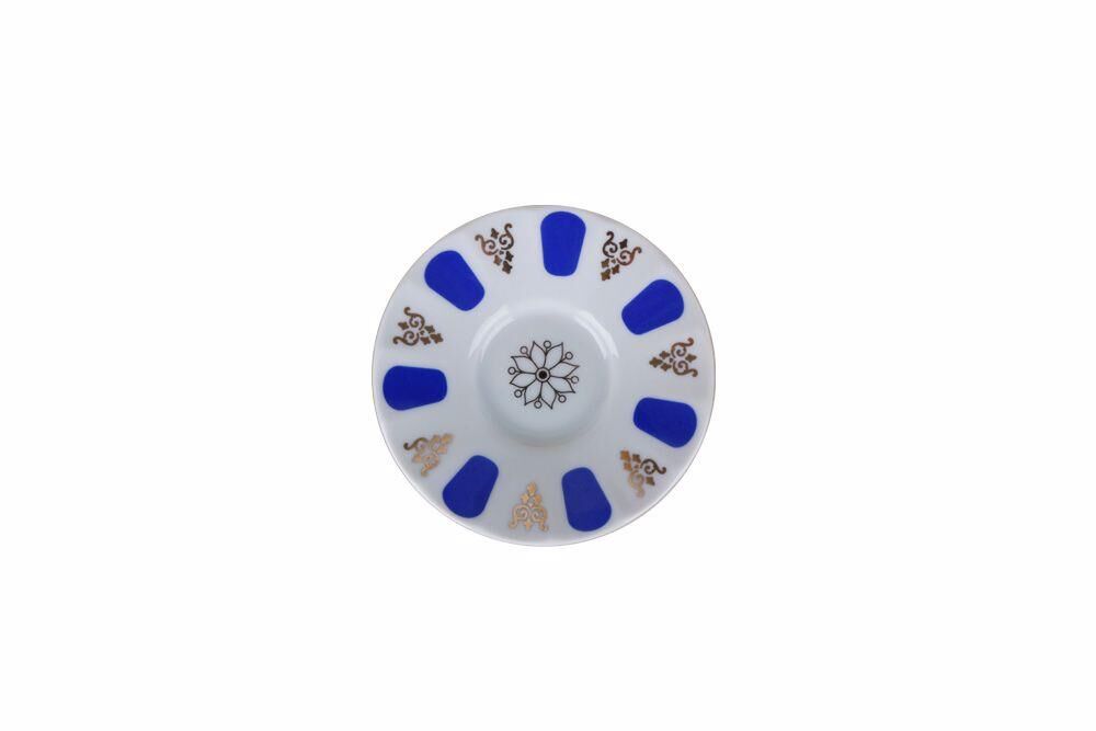 Porland Porselen 122912 Mavi Ergonomik Çay Tabağı 12 cm 12'li