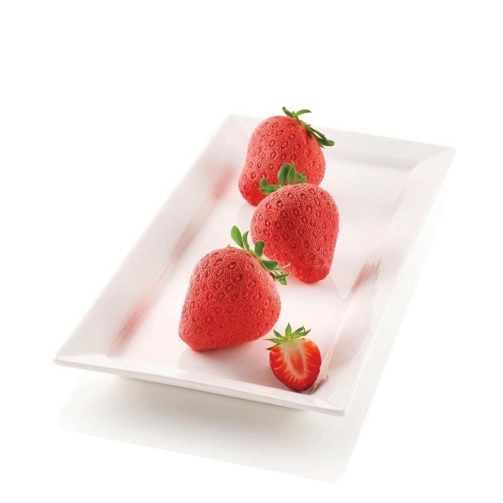 Silikomart Fragole E Panna Çilek ve Krema Silikon Kek Kalıbı 6'lı