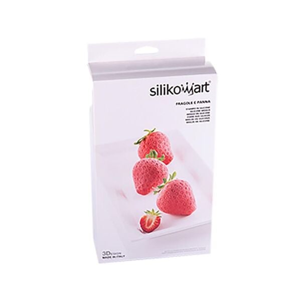 Silikomart Fragole E Panna Çilek ve Krema Silikon Kek Kalıbı 6'lı