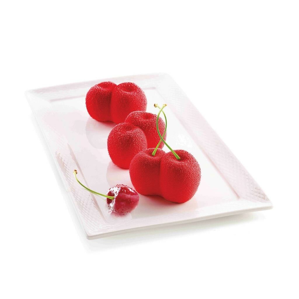 Silikomart Rosso Ciliegia Kiraz Silikon Kek Kalıbı 6'lı